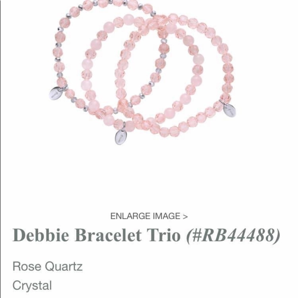 Tocara Debbie Bracelet Trio- Pink